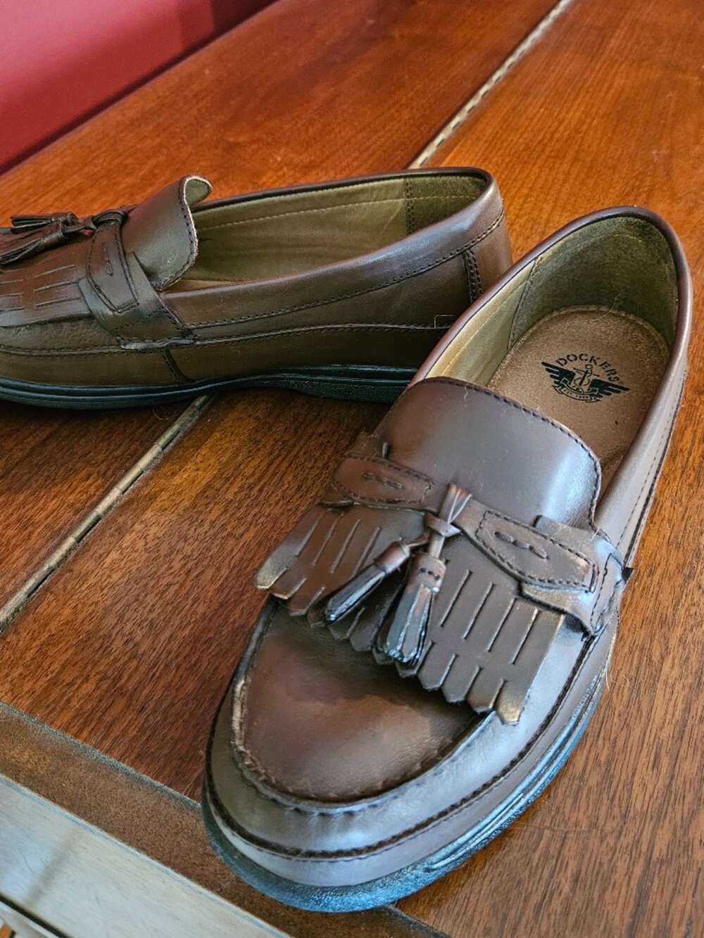 DOCKERS Men's Leather Sinclair Loafers Shoes Size 12